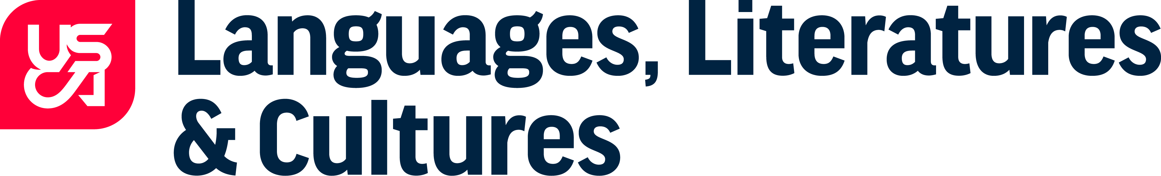 Languages, Literatures and Cultures departmental logo.