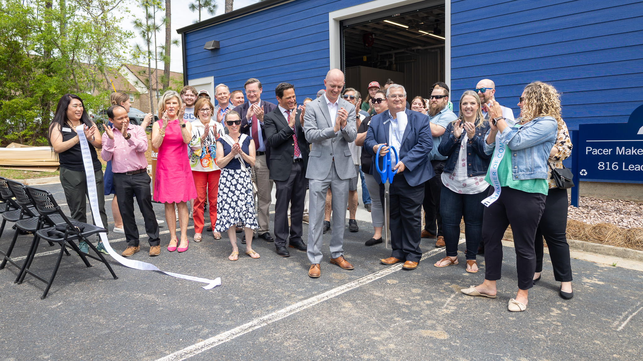 USCA College of Sciences and Engineering holds ribbon-cutting for new Machine Shop on campus.