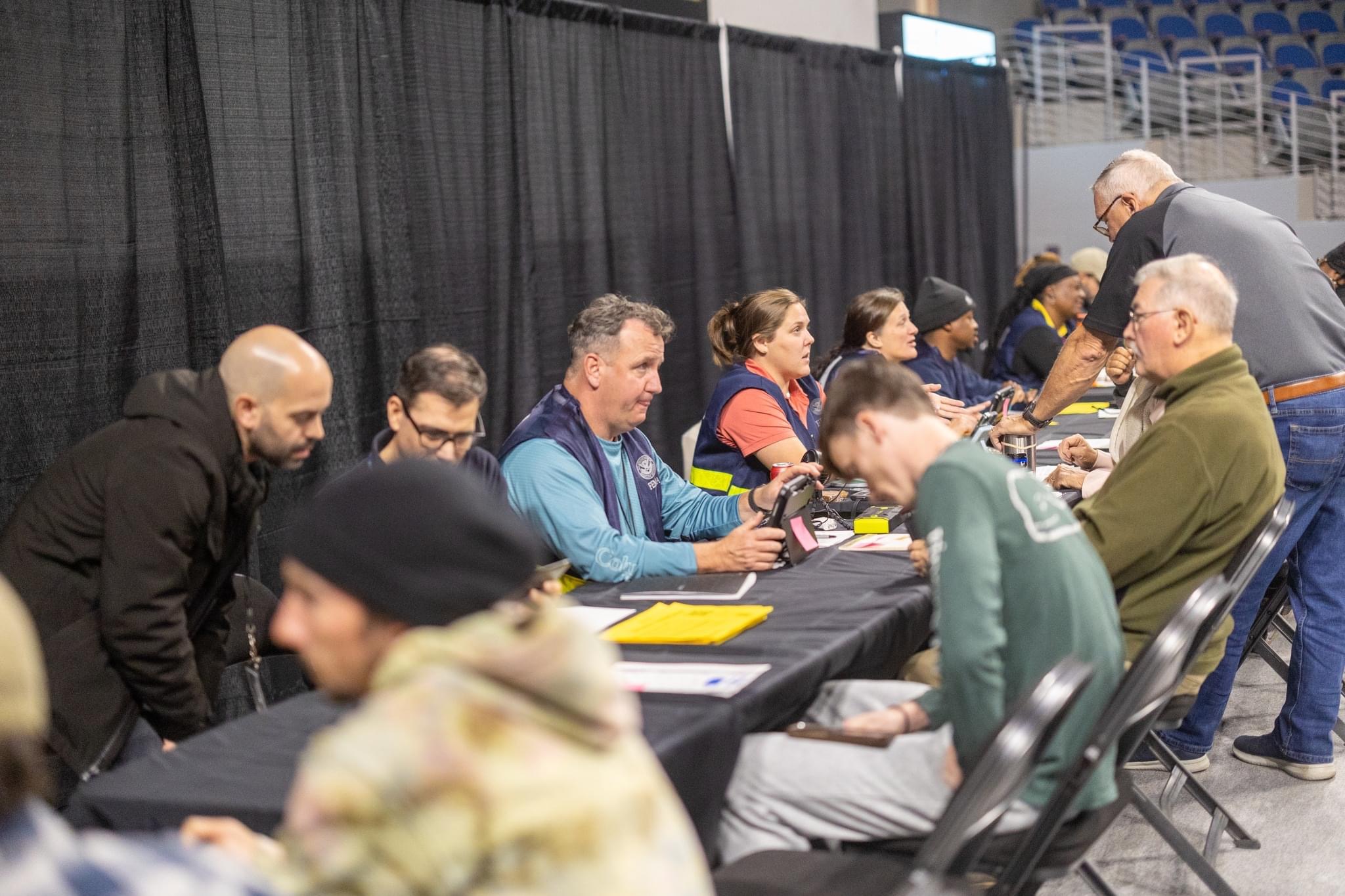 FEMA representatives assist residents affected by Hurricane Helene