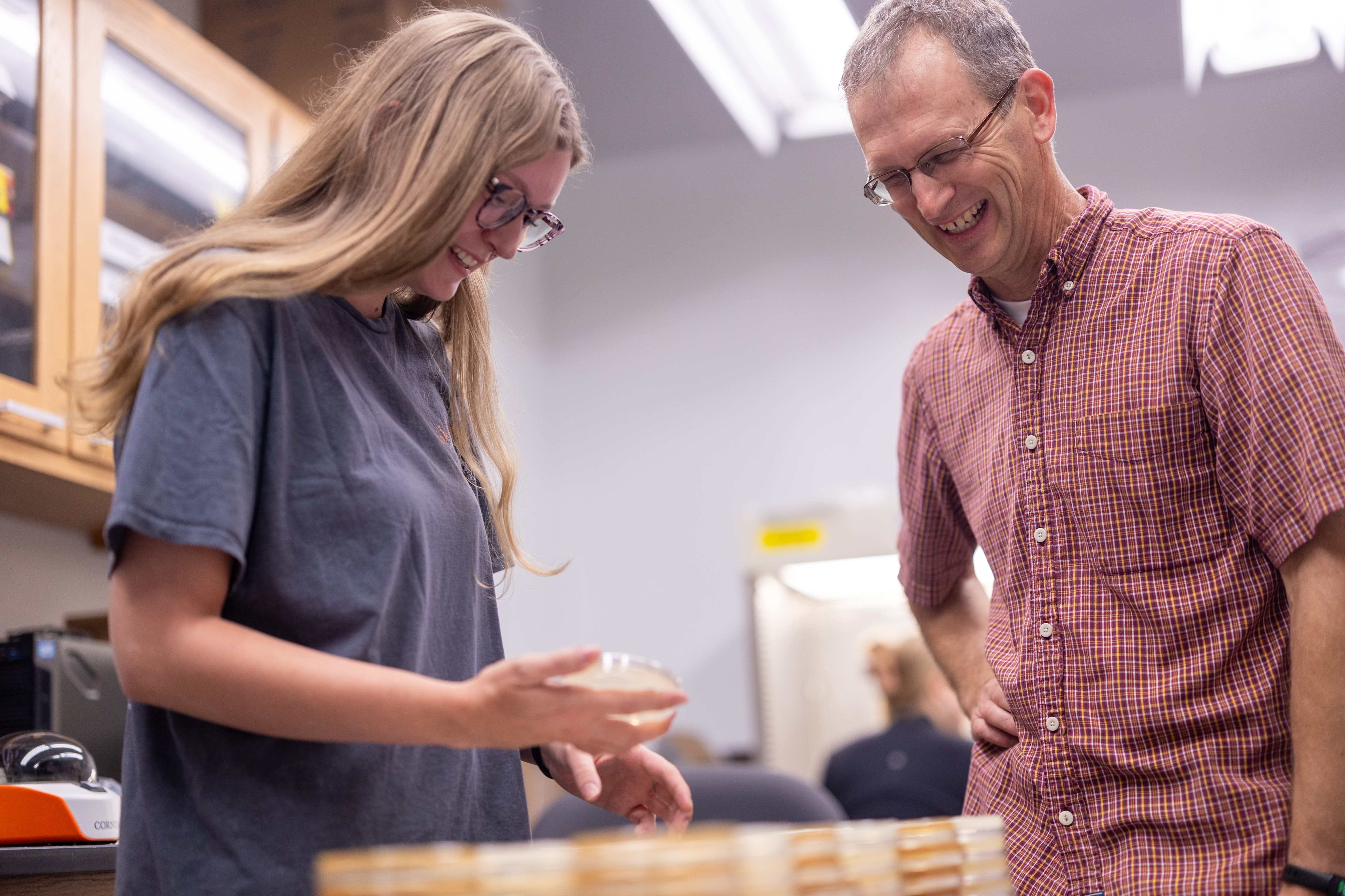 Gabby Peak, a senior biology major at USCA, says her time in Hancock's lab has been an eye-opening experience.