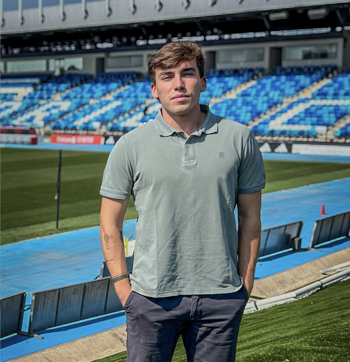 Pablo Diaz Corcuera, an MBA student and USCA soccer player from Madrid, interned with Real Madrid over the summer.