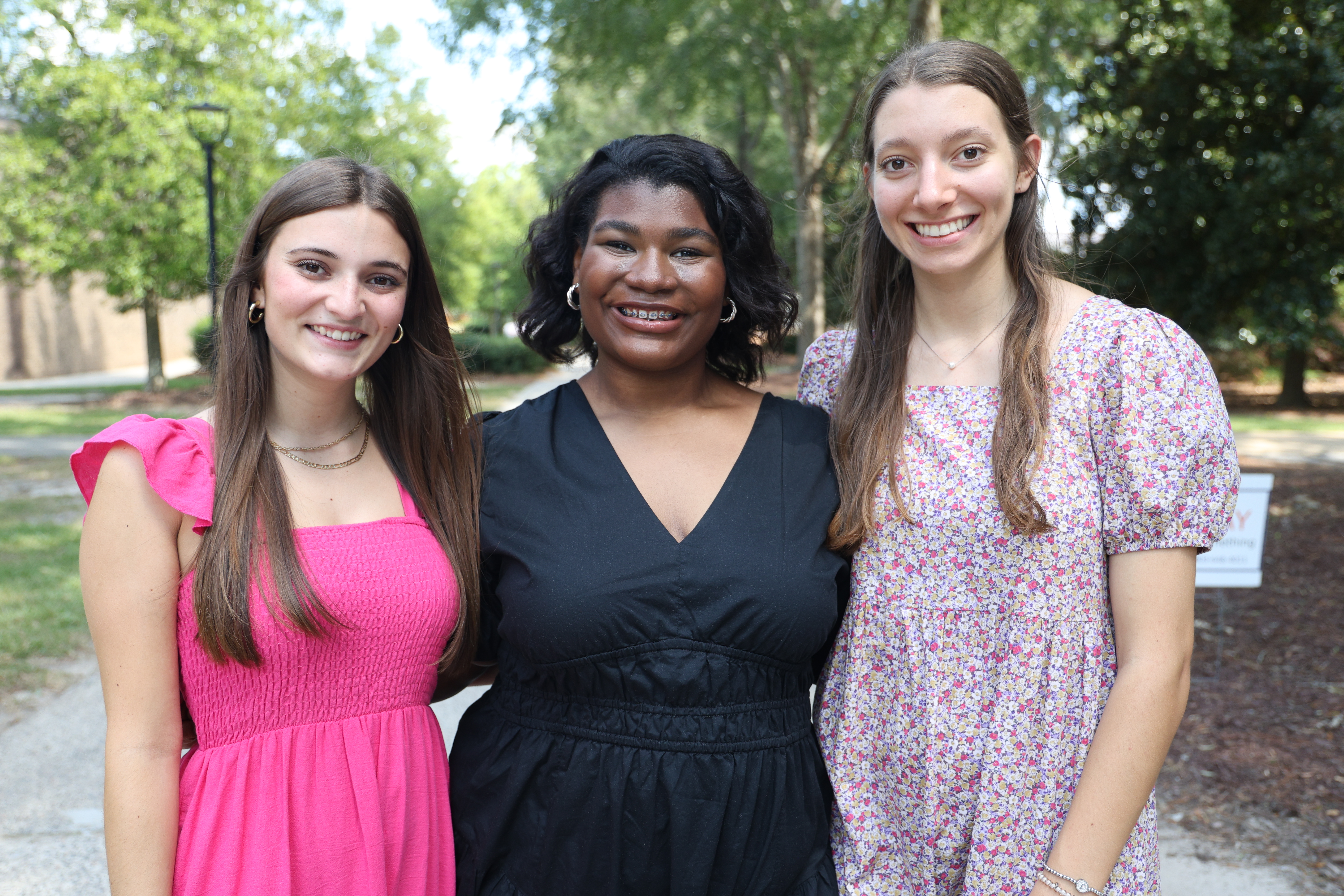 Kylie Babb (left), Zoe Fredrick (middle) and Jessica Lawson (right) are among the students chosen as Teaching Fellows for the 2025-2026 school year