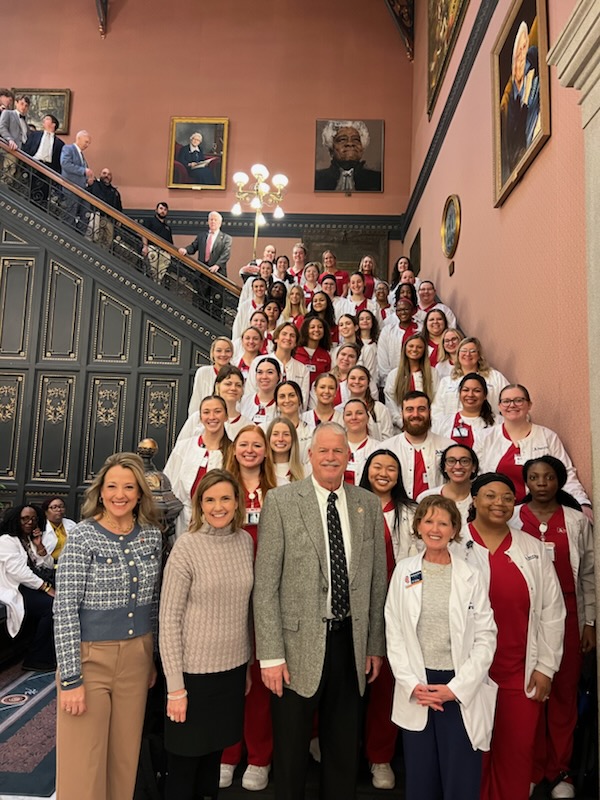 USCA nursing students attended South Carolina Nurse Legislative Day on Feb. 26 at the State House in Columbia.