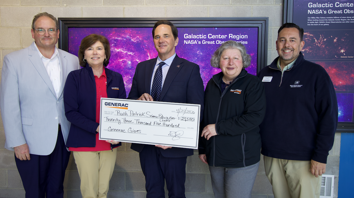 Dr. Phillip Bridgmon, provost of academic affairs, Kelly Skindzelewski, community programs manager at Generac, Dr. Daniel Heimmermann, chancellor, Alicia Padgett, recruiter at Generac in Trenton, SC, and John Hutchens, director of Special Programs at the RPSEC
