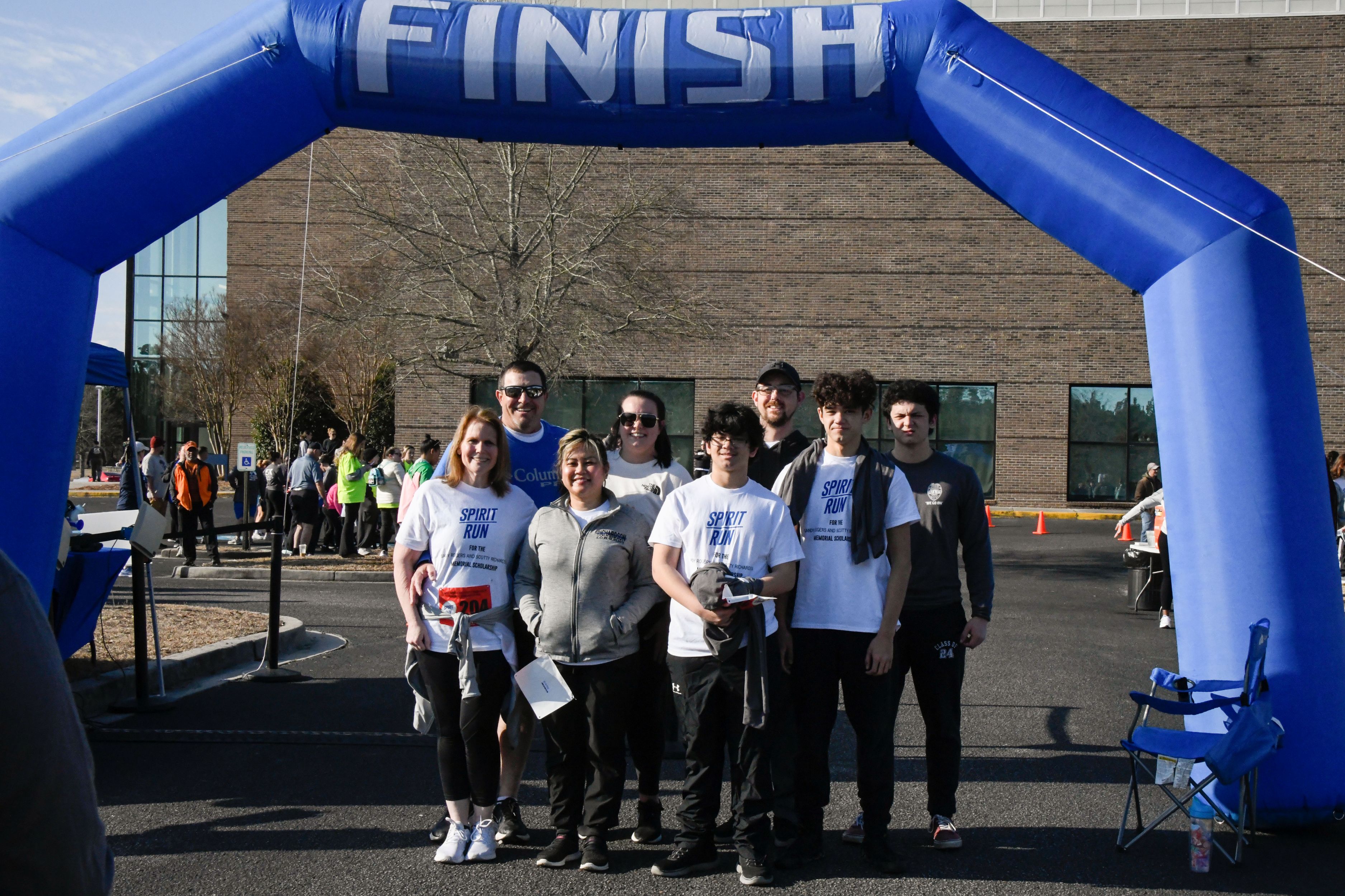 The family of Scotty Richardson honor their loved one during the Homecoming 5K race in 2024.