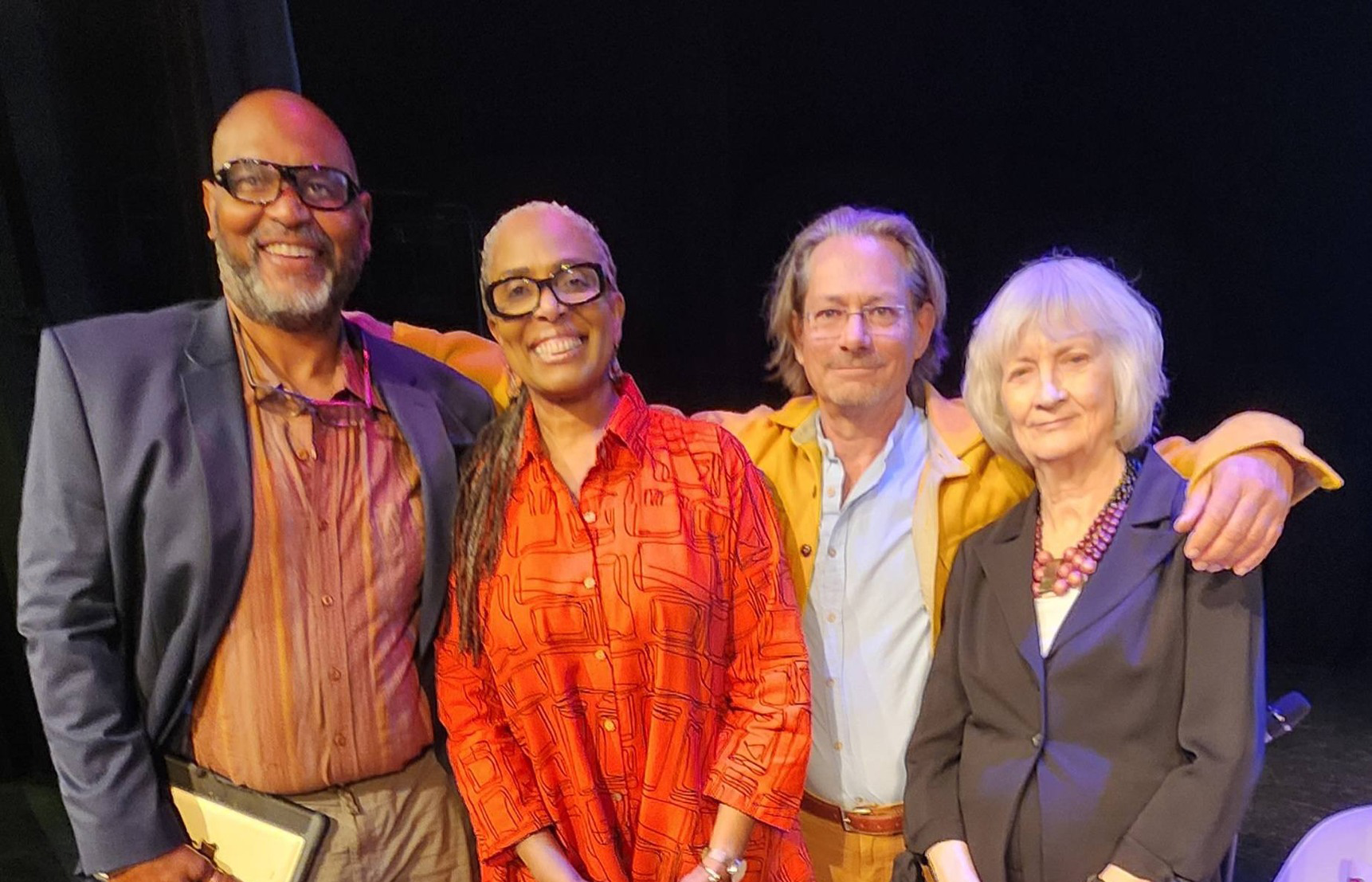 From left, Authors J. Drew Lanham, Dr. Dinah Johnson, Jenks Farmer and Claudia Smith Brinson were inducted into the South Carolina Academy of Authors Hall of Fame. (Courtesy photo)