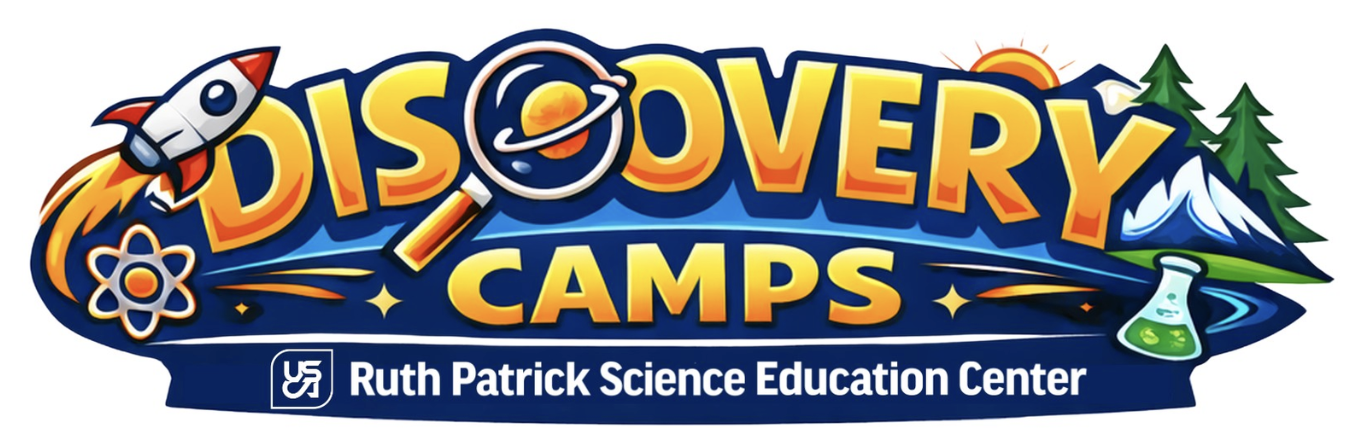 Graphic logo of the Discovery Camps at USCA